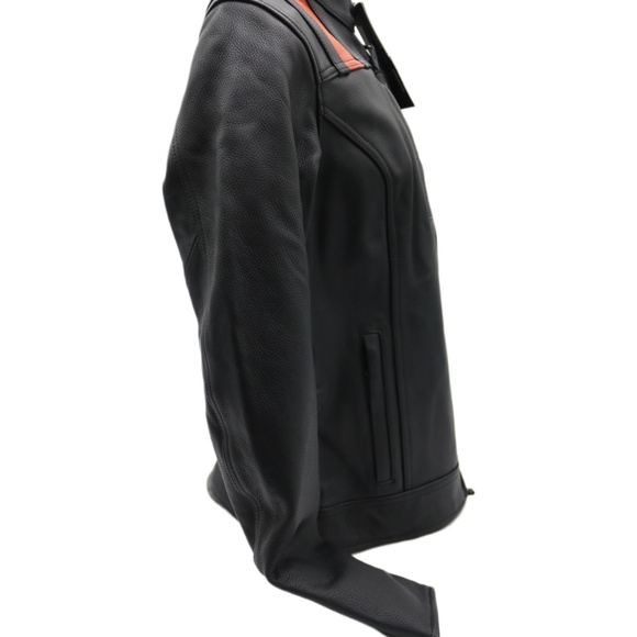 98005-22VW NWT HARLEY-DAVIDSON WOMENS LEATHER JACKET HWY-100 WATERPROOF - Picture 6 of 6